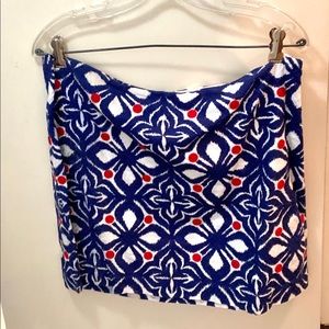 Vineyard Vines Blue and Red Mini Skirt
